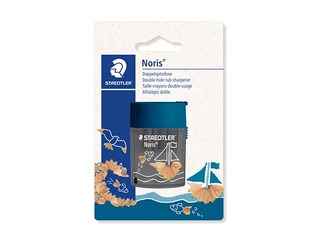 Pencil sharpener with container Staedtler 512, Ocean, double-hole, blue