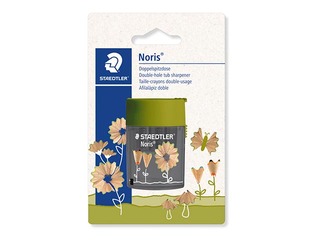 Zīmuļu asinātājs ar konteineru Staedtler 512, Flowers, dubultais, zaļš 