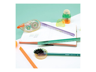 Pencil sharpener with eraser Milan New Look, assorted colours, 1pc