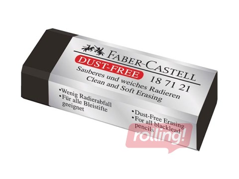 Kustutuskumm Faber-Castell Tolmuvaba, must
