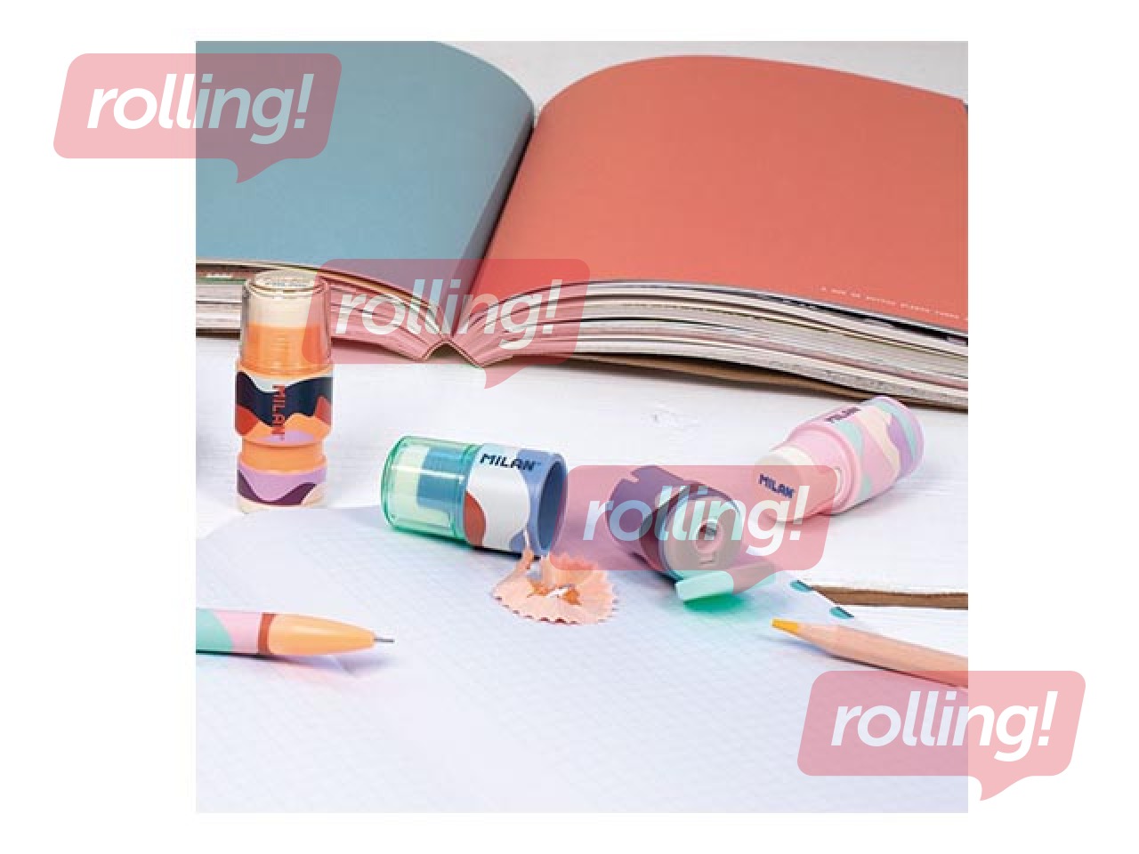 Kustutuskumm pliiatsiteritajaga Milan, Extension The Fun