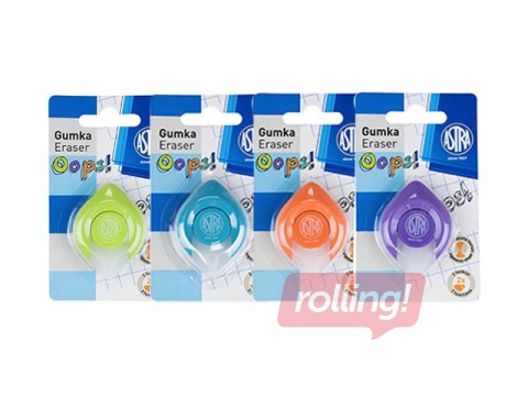 Two sided rubber for erasable pens and pencils Astra, 1 pcs.