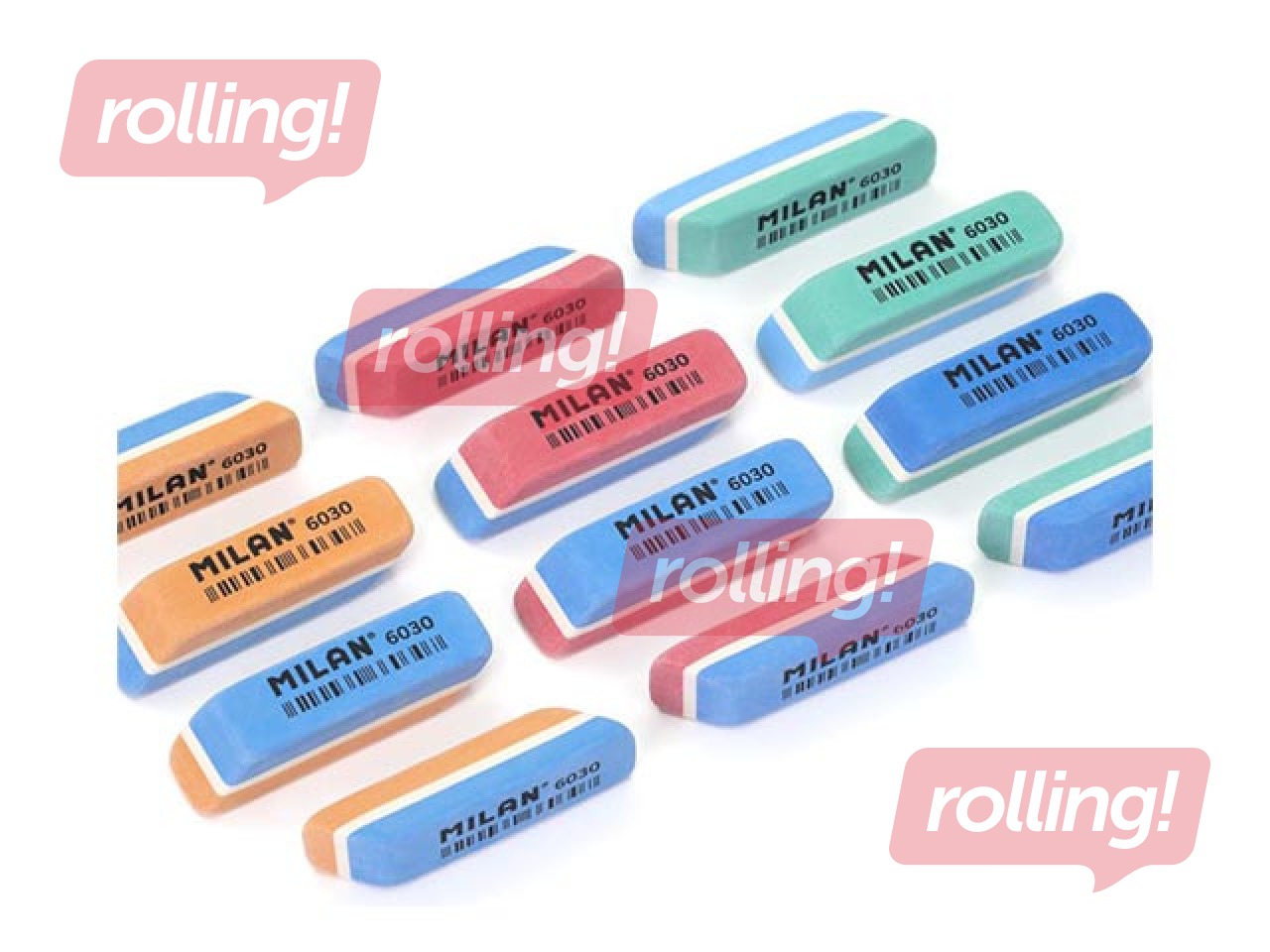 Ластик Milan 6030, разных цветов