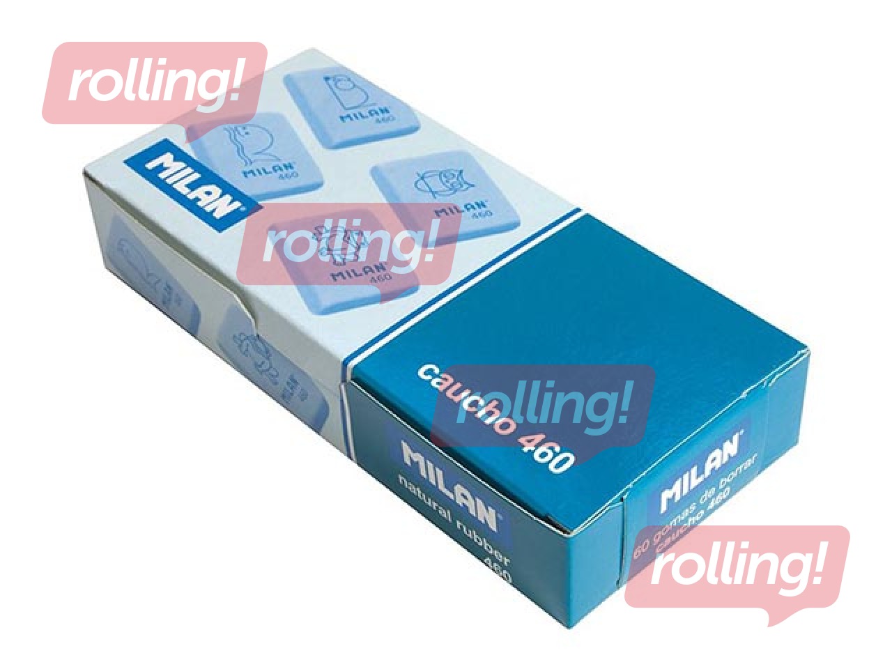 Kustukumm Milan 460, laste kujundusega, erinevates värvitoonides