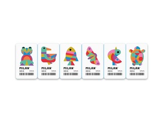 Eraser Milan, 4020A, with Animal Designs