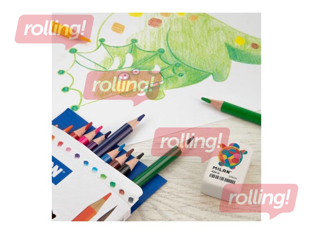 Eraser Milan, 4020A, with Animal Designs