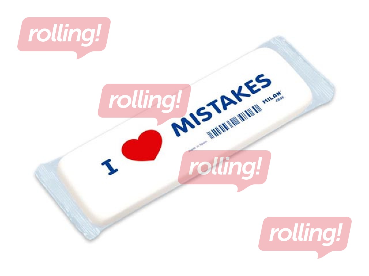 Kustutuspliiats Milan, I Love Mistakes, 4860