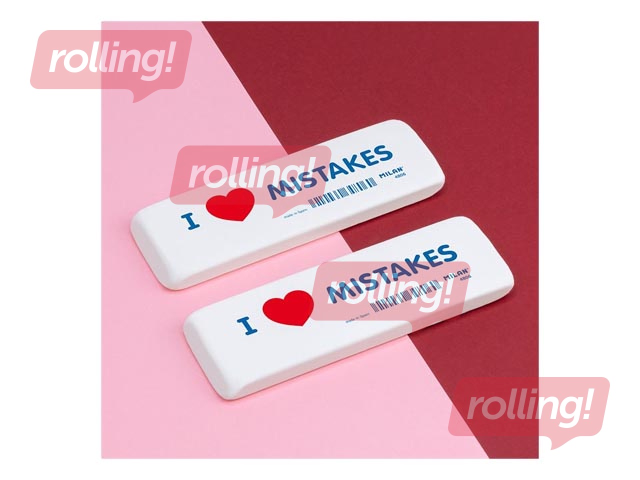 Kustutuspliiats Milan, I Love Mistakes, 4860