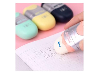 Eraser-Pencil Sharpener Milan, Capsule Silver