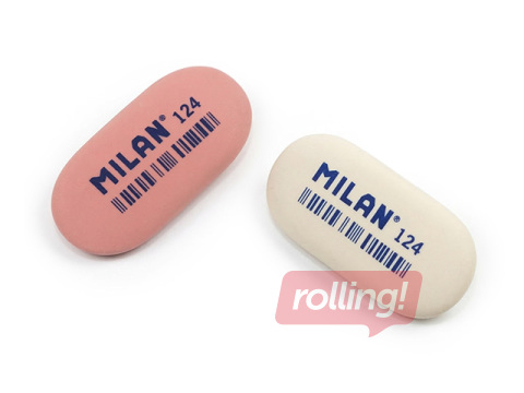 Kustutuskumm Milan 124, 2 värvi, 1tk