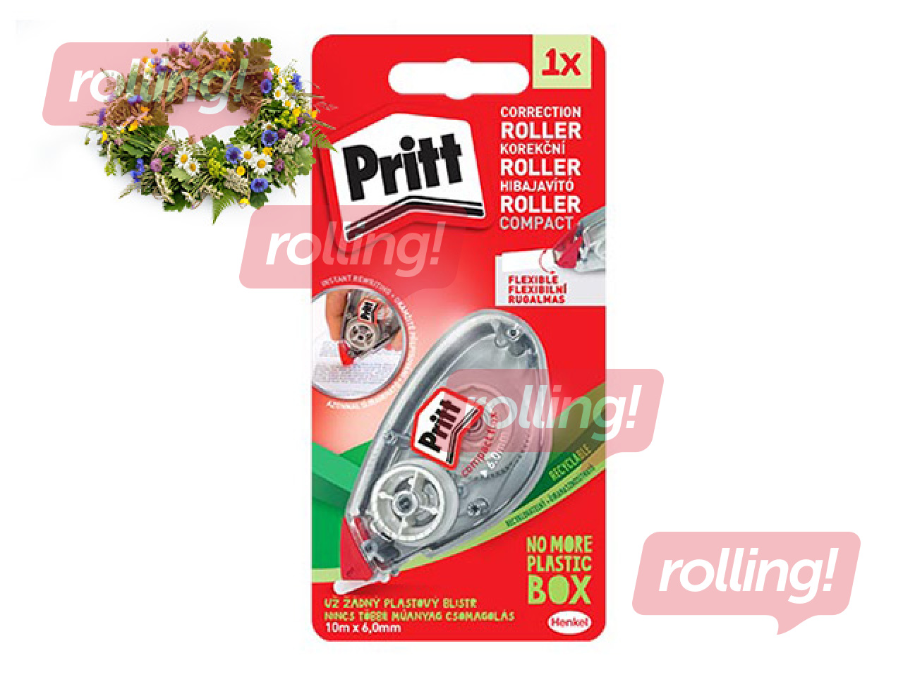 Korrektuurlint Pritt, Compact, 6mm x 10m +Jaanipäeva kingitus!