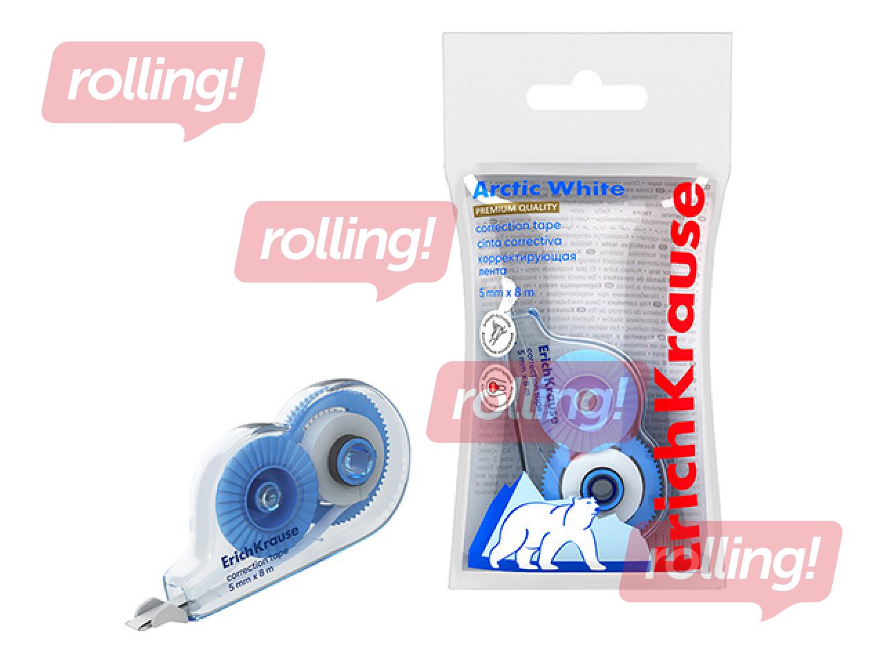 Korrektuurteip ErichKrause Arctic, 4.2mm × 5m