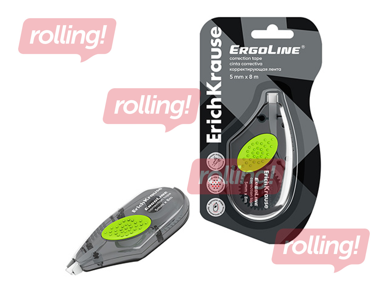 Korrektuurteip ErichKrause ErgoLine, 5mm × 8m