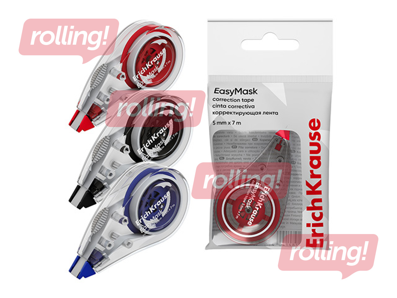 Korrektuurteip ErichKrause EasyMask, 5mm × 7m