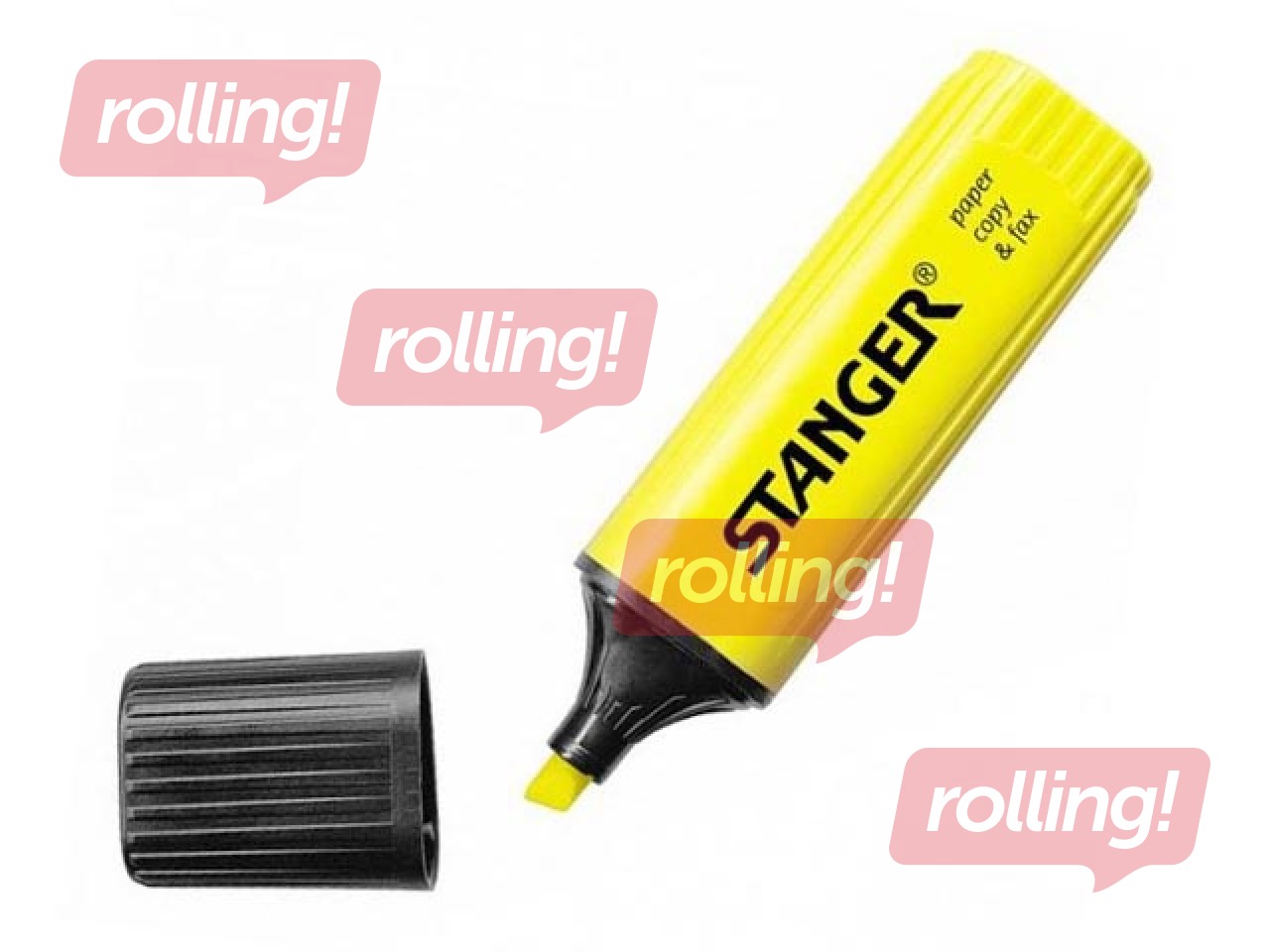 Tekstimarker Stanger, kollane, 1-5mm