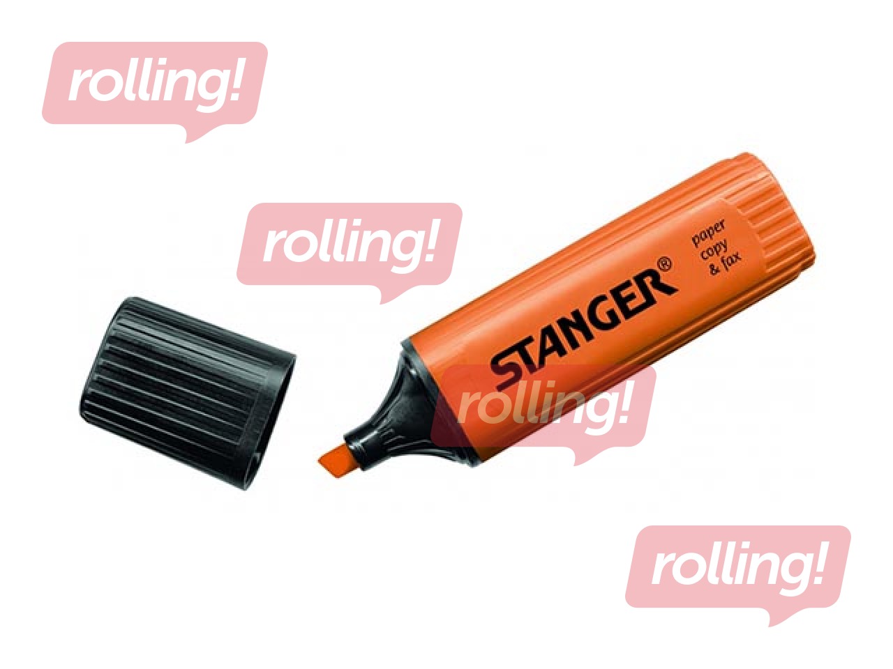 Tekstimarker Stanger, oranž, 1-5mm
