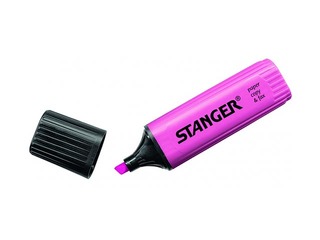 Маркер текстовой Stanger, розовый, 1-5мм