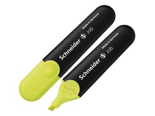 Маркер текстовой Schneider Job, жёлтый, 1-4.5мм