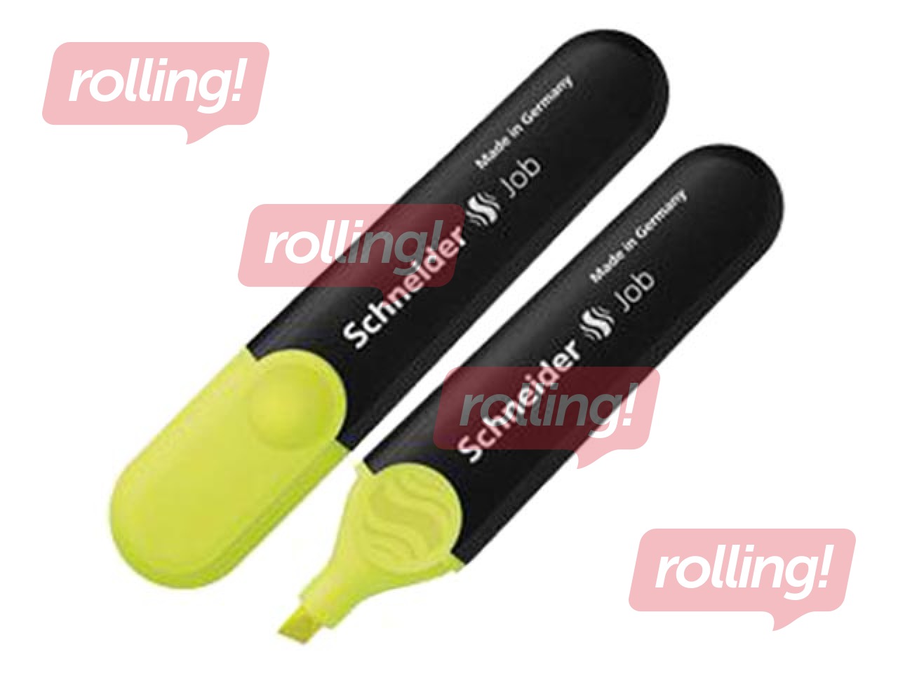 Маркер текстовой Schneider Job, жёлтый, 1-4.5мм