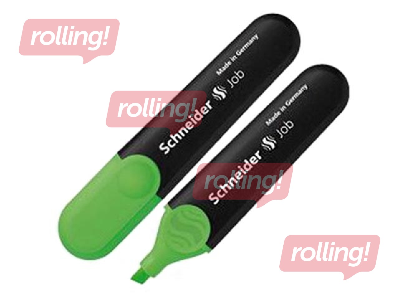 Маркер текстовой Schneider Job, зелёный, 1-4.5мм