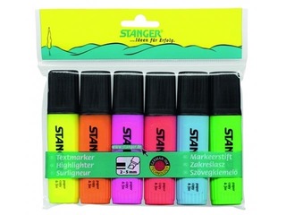 Text markers Stanger, 1-5mm, 6 colors