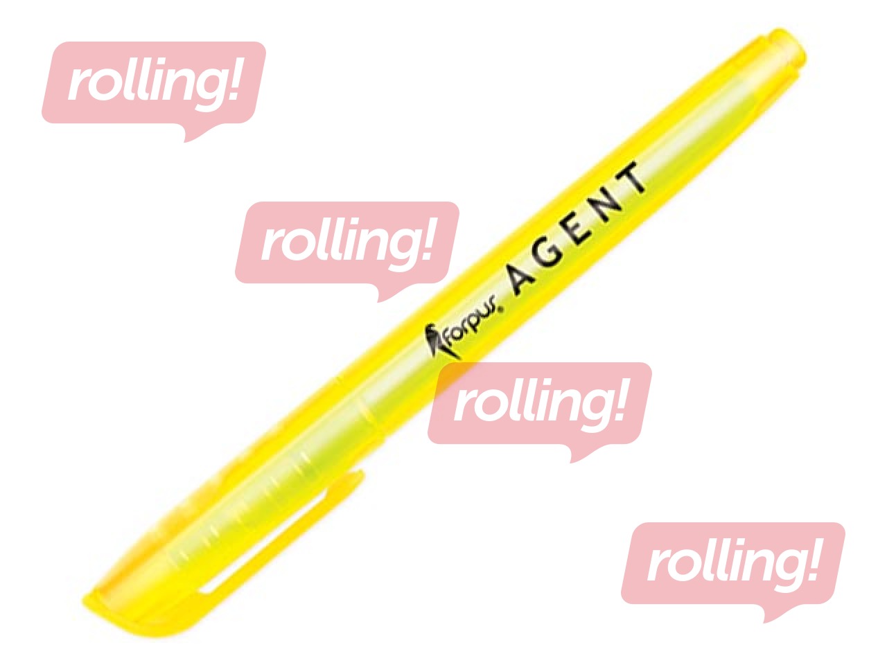 Tekstimarker Agent, kollane, 1-4mm
