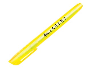 Text marker Agent, yellow, 1-4mm