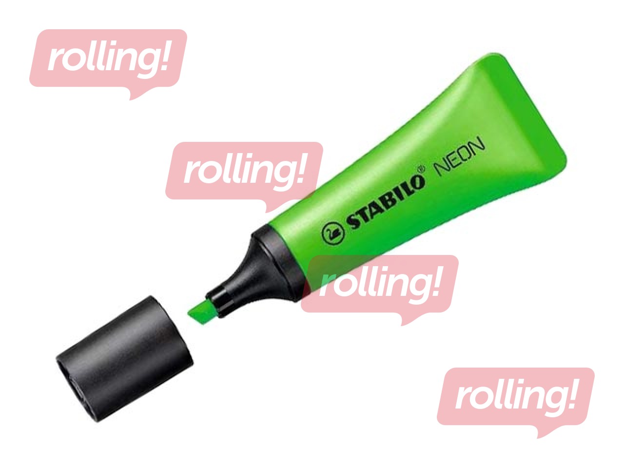 Tekstimarker Stabilo NEON, roheline, 2-5mm