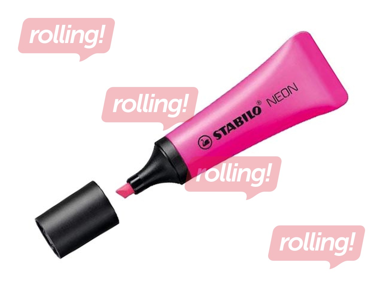 Tekstimarker Stabilo NEON, magneta, 2-5mm