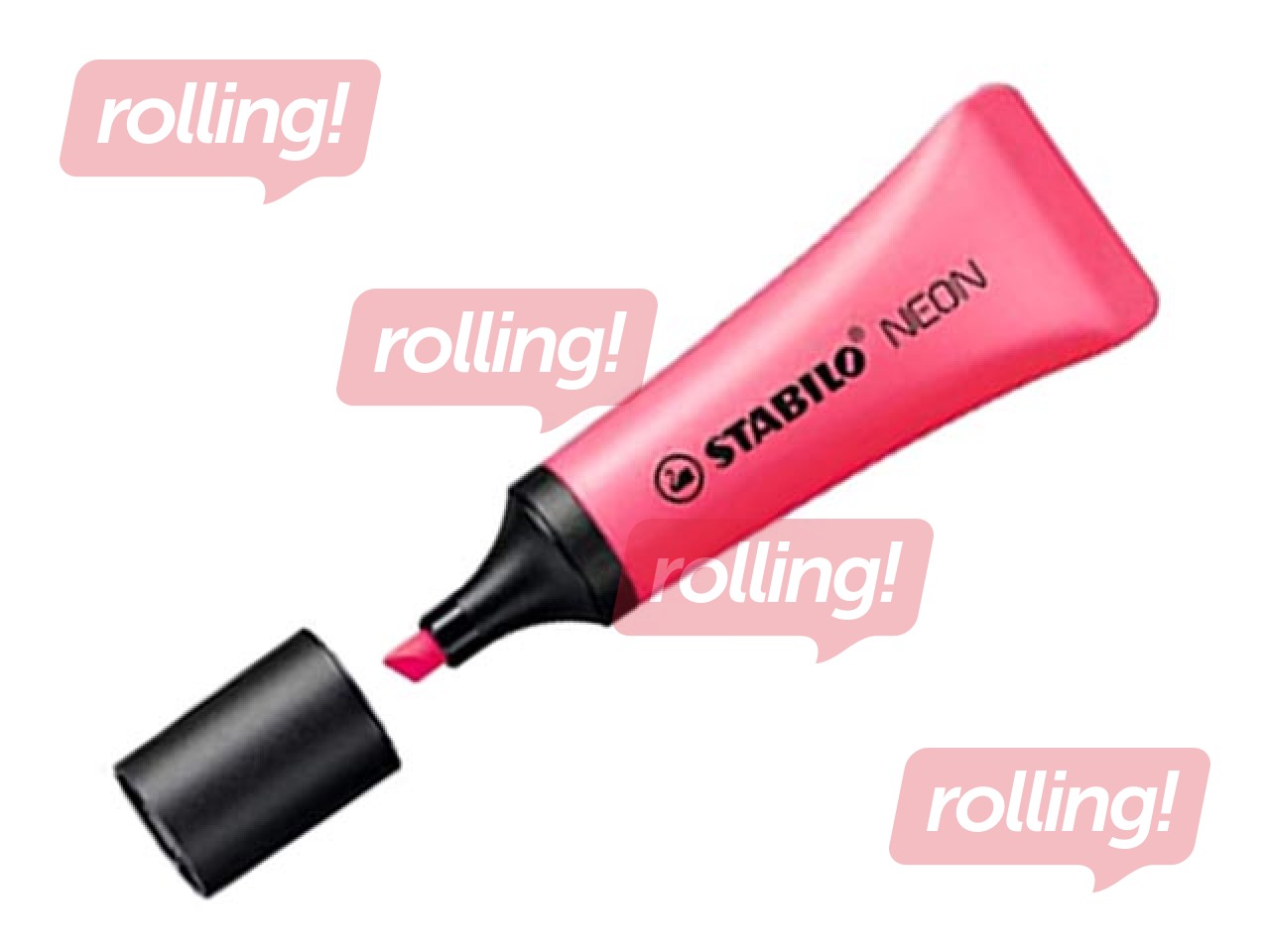 Tekstimarker Stabilo NEON, roosa, 2-5mm