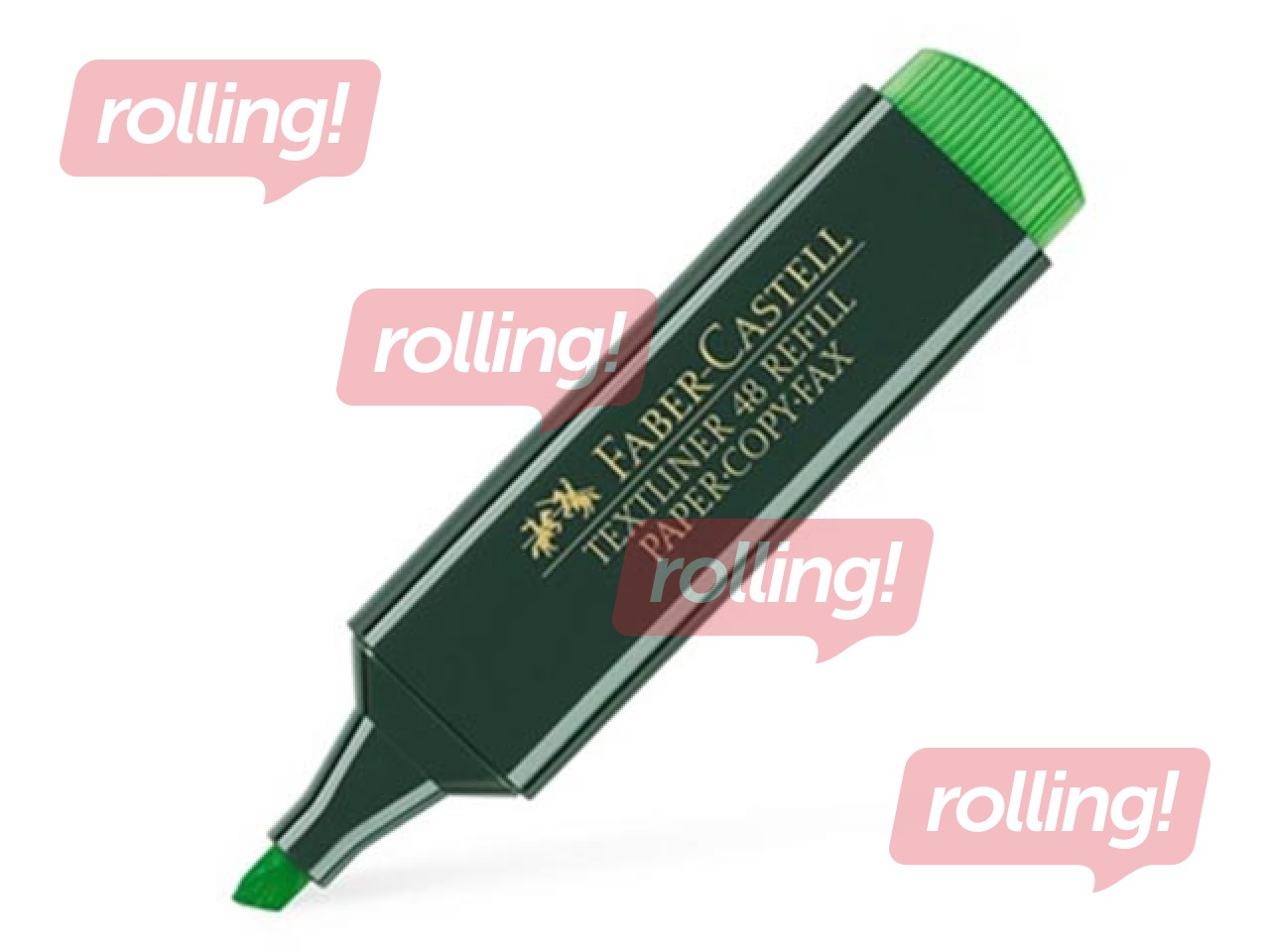Tekstimarker Faber - Castell, roheline, 1.2-5mm
