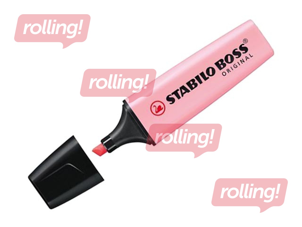 Teksta marķieris Stabilo Boss Original Pastel, rozā
