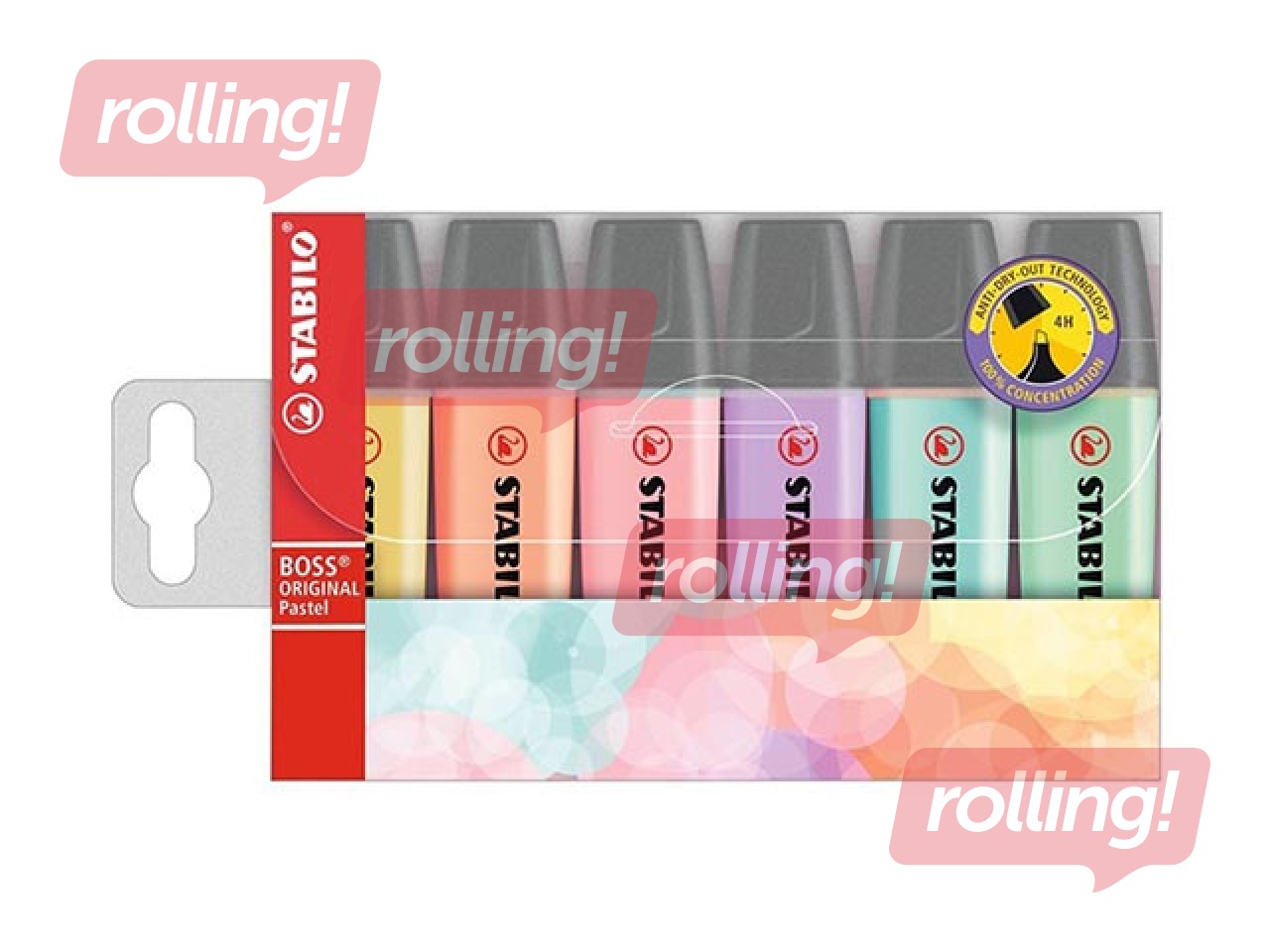 Text marker set Stabilo Boss Original Pastel, 2-5mm, 6 colours