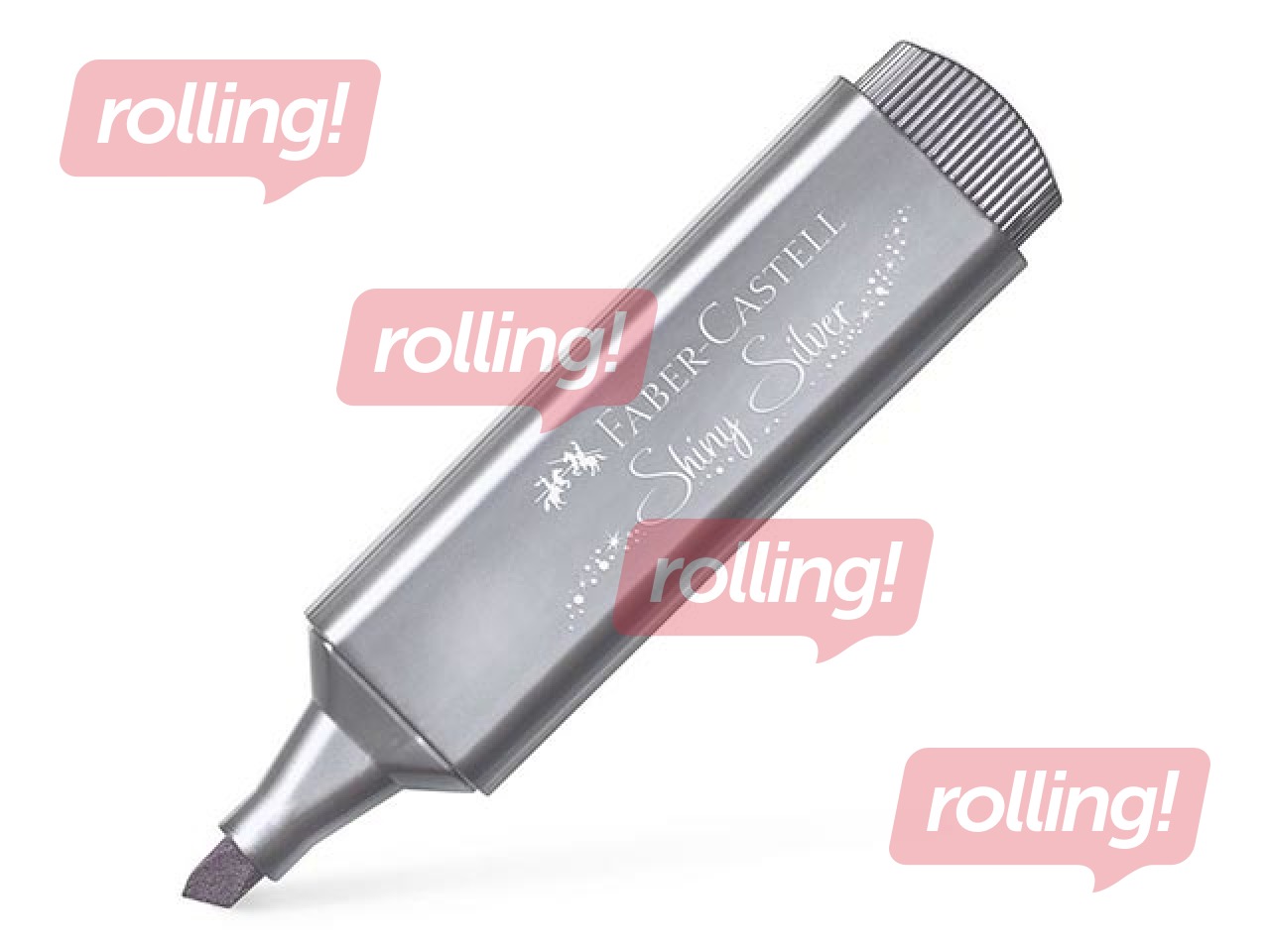 Tekstimarker Faber - Castell, pärlhõbe, 1-5mm