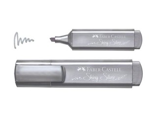 Tekstimarker Faber - Castell, pärlhõbe, 1-5mm