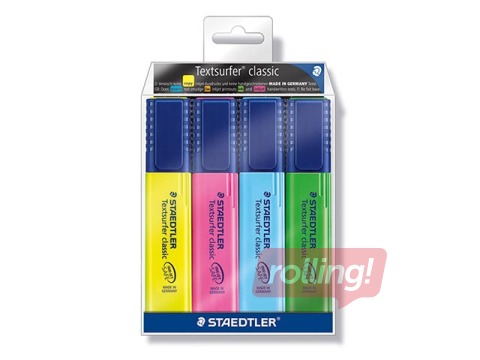 Text marker Staedtler Textsurfer 364, set 4 pcs