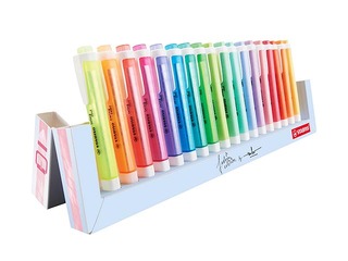 Tekstimarker Stabilo Swing komplekst, 1-4mm, 18 värvi