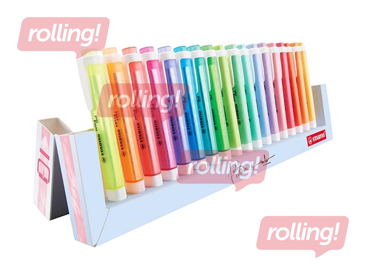 Tekstimarker Stabilo Swing komplekst, 1-4mm, 18 värvi