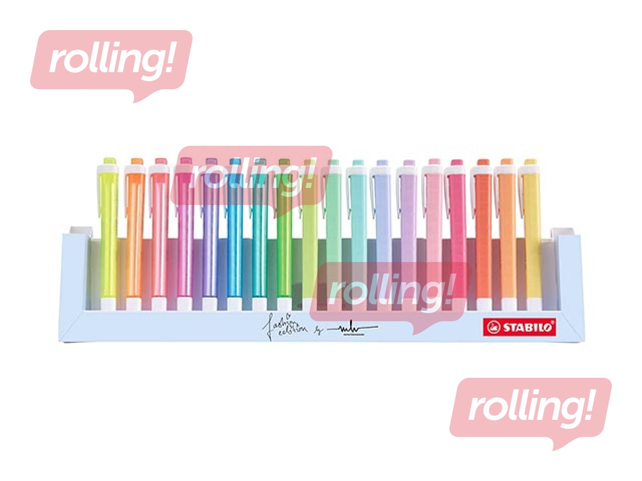 Tekstimarker Stabilo Swing komplekst, 1-4mm, 18 värvi