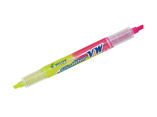 Text marker Pilot Twin Spotliter VW, yellow/pink