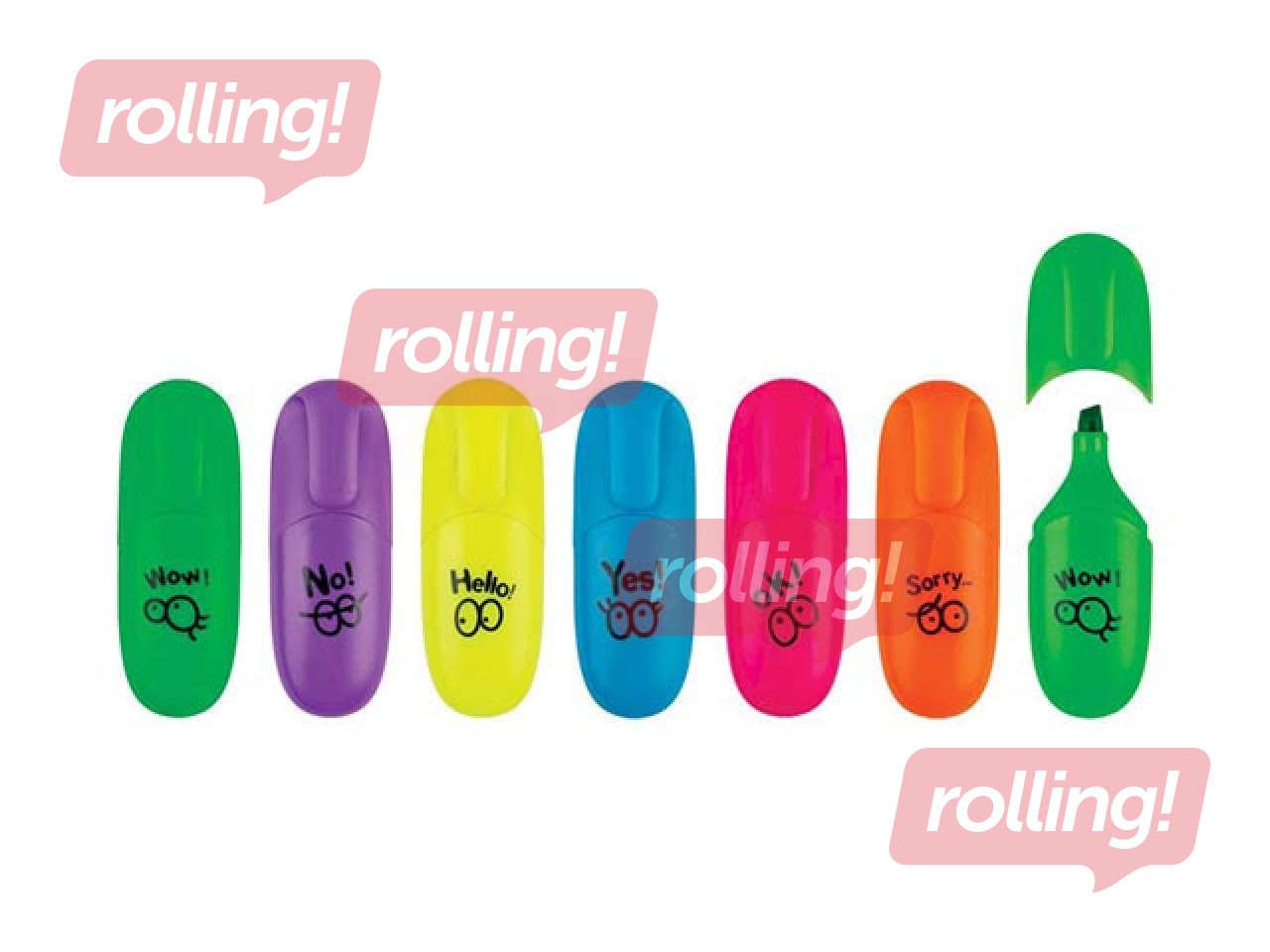 Tekstimarker Centrum Neon mini, roheline, 1-5mm