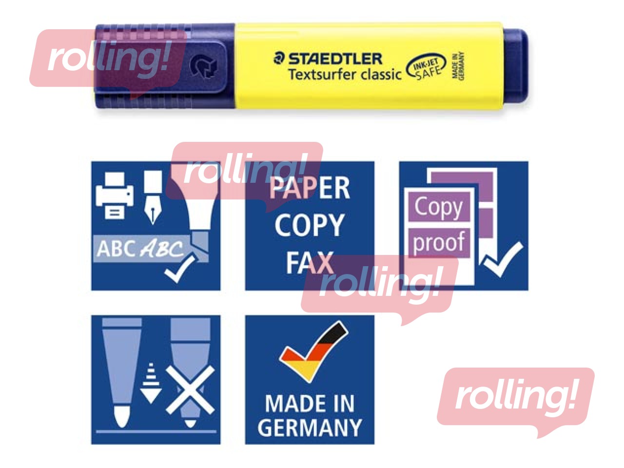 Text marker set Staedtler Textsurfer 364, 1-5mm, 6 colors