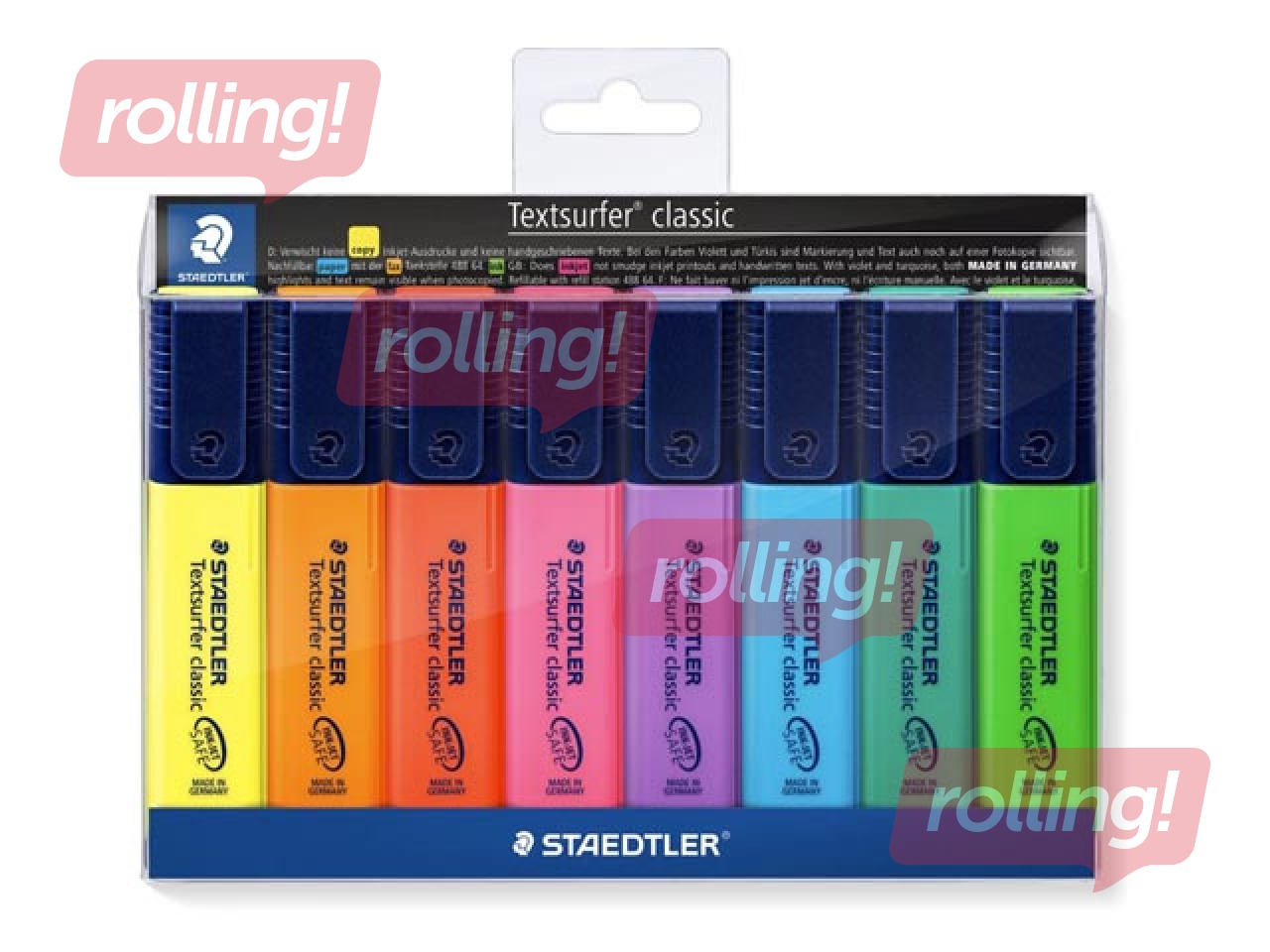 Tekstimarkerid Staedtler Textsurfer 364, 1-5mm, 8 värvi