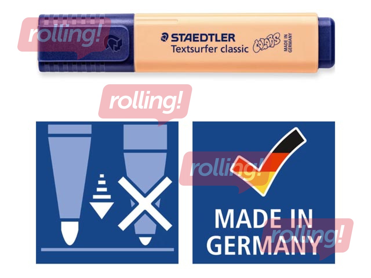 Tekstimarkerid Staedtler Textsurfer 364, 1-5mm, 10 pastellvärvi