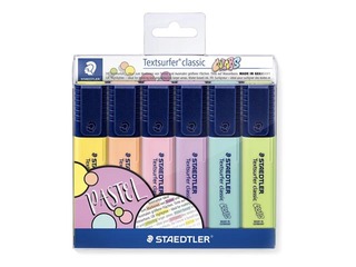 Tekstimarkerid Staedtler Textsurfer 364, 1-5mm, 6 pastellvärvi