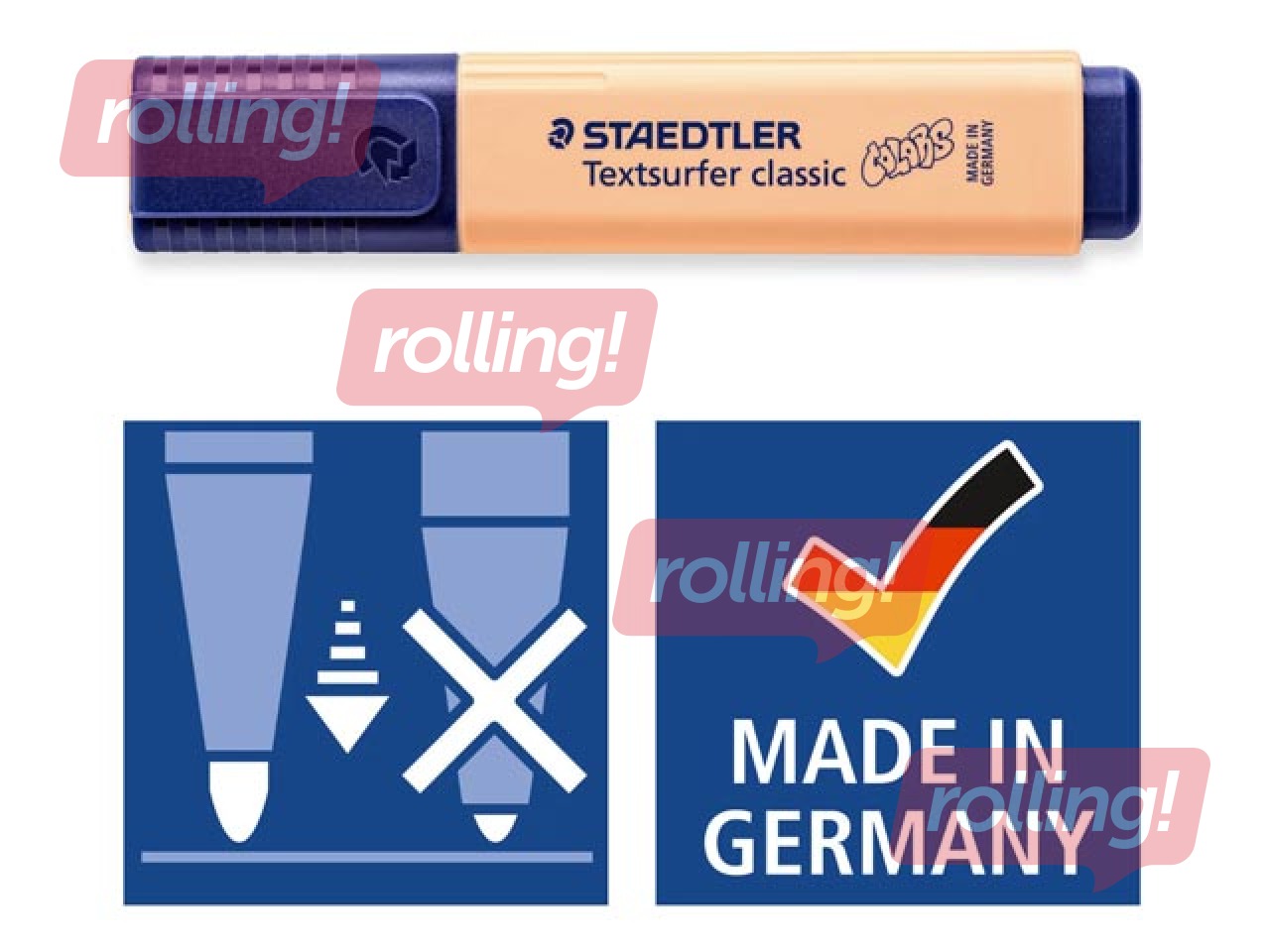 Tekstimarkerid Staedtler Textsurfer 364, 1-5mm, 6 pastellvärvi