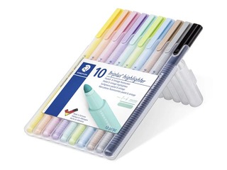 Комплект текстовых маркеров Staedtler Textsurfer 362, 1-4 мм, 10 пастельных тонов