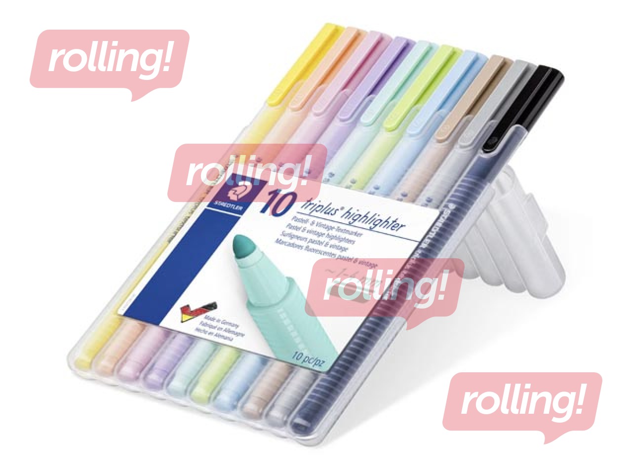 Комплект текстовых маркеров Staedtler Textsurfer 362, 1-4 мм, 10 пастельных тонов