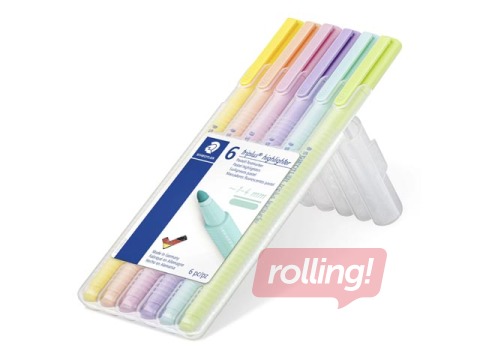 Tekstimarkerid Staedtler Textsurfer 362, 1-4 mm, 6 pastellvärvi