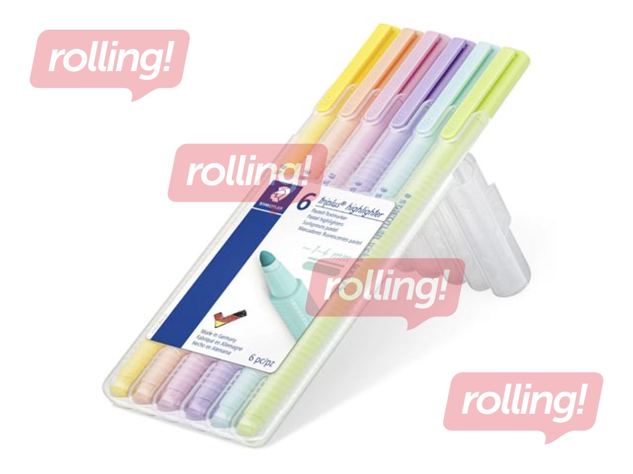 Tekstimarkerid Staedtler Textsurfer 362, 1-4 mm, 6 pastellvärvi